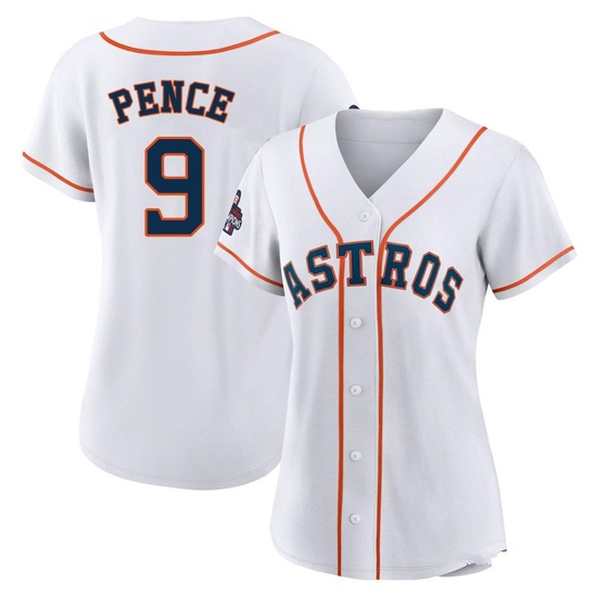 Women's Hunter Pence Houston Astros Authentic White 2022 World Series Champions Home Jersey
