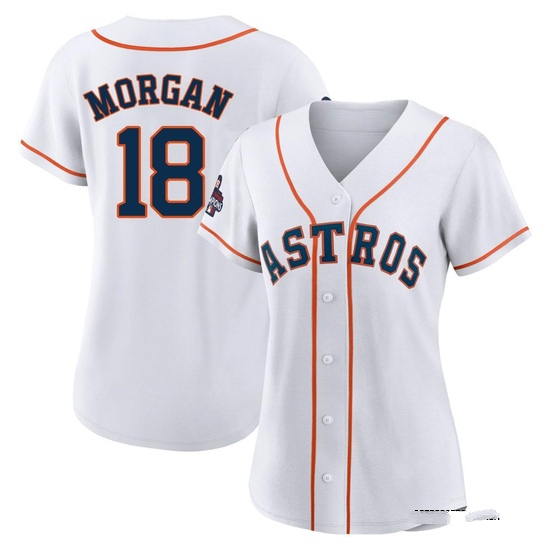 Women's Joe Morgan Houston Astros Replica White 2022 World Series Champions Home Jersey