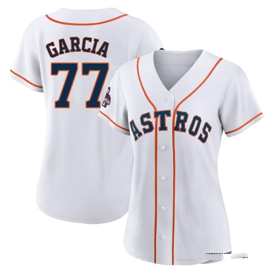 Women's Luis Garcia Houston Astros Authentic White 2022 World Series Champions Home Jersey