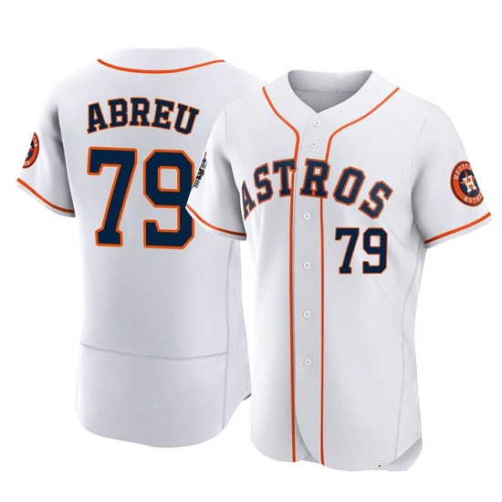 Men's Jose Abreu Houston Astros Authentic White 2022 World Series Home Jersey