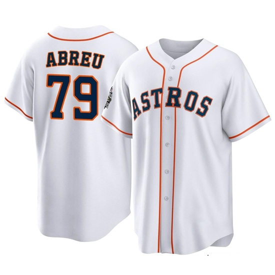 Men's Jose Abreu Houston Astros Replica White 2022 World Series Home Jersey