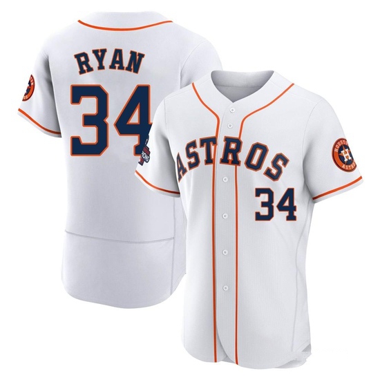 Men's Nolan Ryan Houston Astros Authentic White 2022 World Series Champions Home Jersey