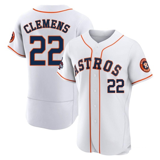 Men's Roger Clemens Houston Astros Authentic White 2022 World Series Champions Home Jersey