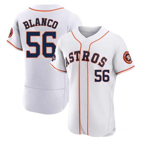 Men's Ronel Blanco Houston Astros Authentic White 2022 World Series Champions Home Jersey