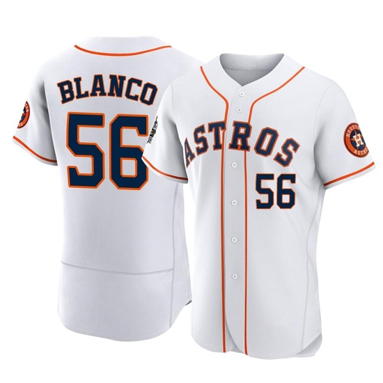 Men's Ronel Blanco Houston Astros Authentic White 2022 World Series Home Jersey
