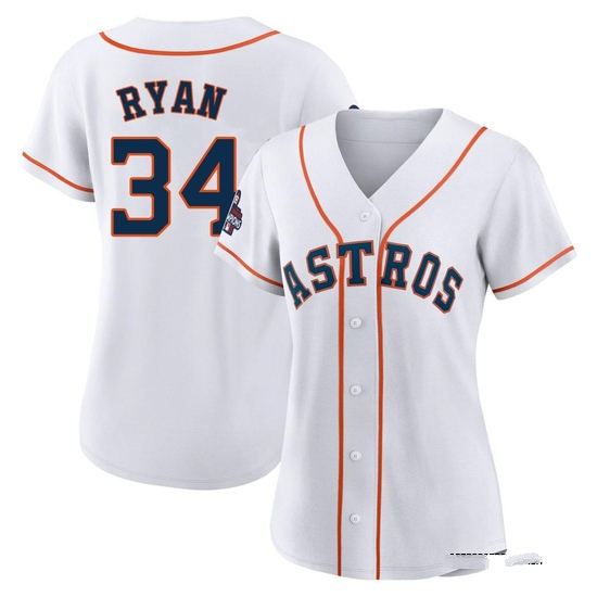 Women's Nolan Ryan Houston Astros Replica White 2022 World Series Champions Home Jersey