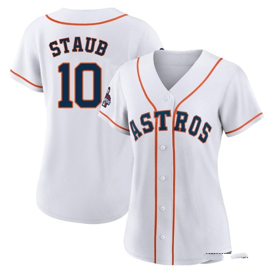 Women's Rusty Staub Houston Astros Authentic White 2022 World Series Champions Home Jersey