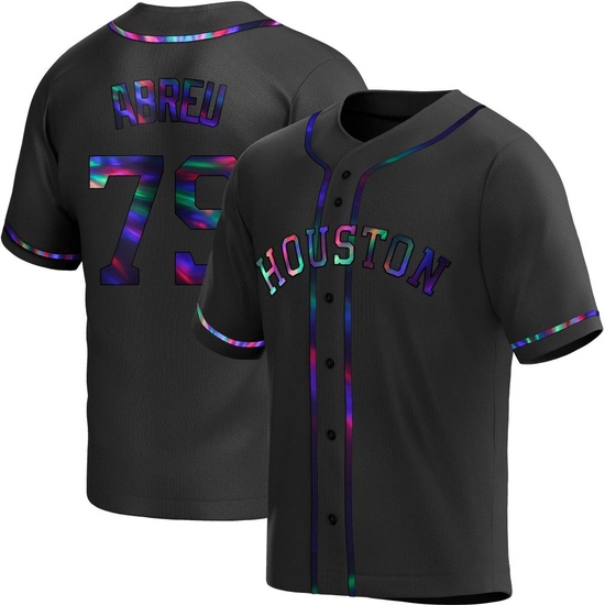 Youth Jose Abreu Houston Astros Replica Black Holographic Alternate Jersey