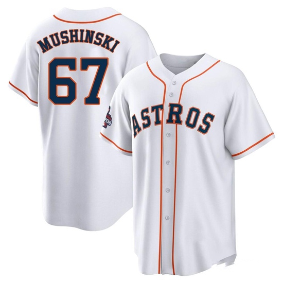 Youth Parker Mushinski Houston Astros Replica White 2022 World Series Champions Home Jersey