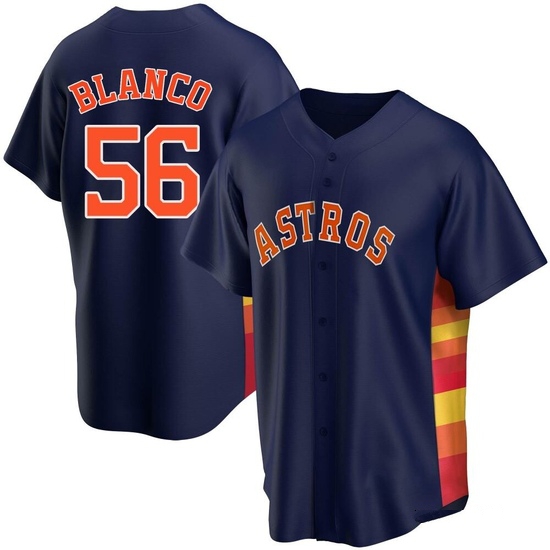 Youth Ronel Blanco Houston Astros Replica Navy Alternate Jersey