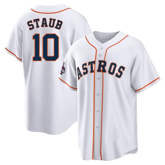 Youth Rusty Staub Houston Astros Replica White 2022 World Series Champions Home Jersey