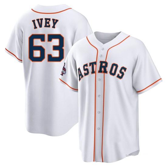 Youth Tyler Ivey Houston Astros Replica White 2022 World Series Champions Home Jersey