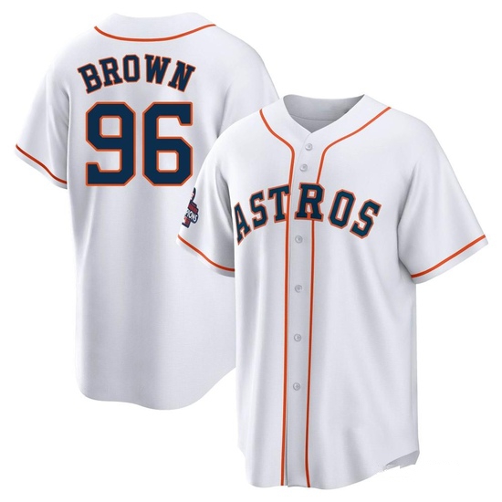 Men's Aaron Brown Houston Astros Replica White 2022 World Series Champions Home Jersey