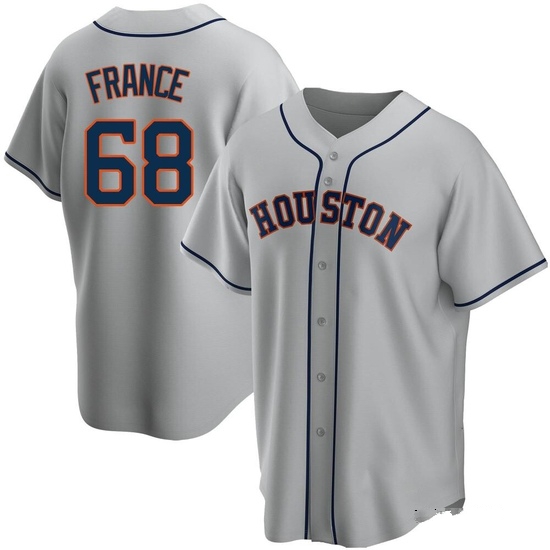 Men's J.P. France Houston Astros Replica Gray Road Jersey