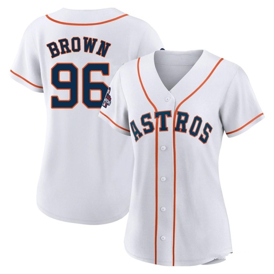 Women's Aaron Brown Houston Astros Authentic White 2022 World Series Champions Home Jersey