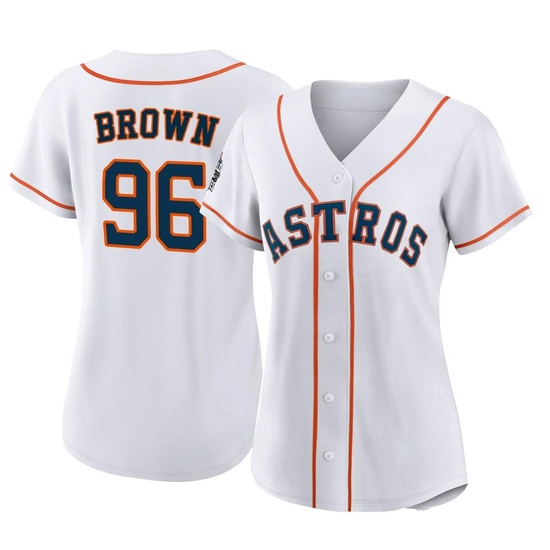 Women's Aaron Brown Houston Astros Authentic White 2022 World Series Home Jersey
