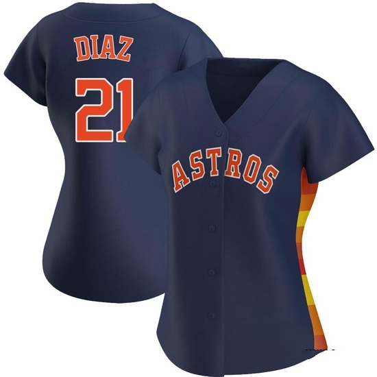 Women's Yainer Diaz Houston Astros Replica Navy Alternate Jersey