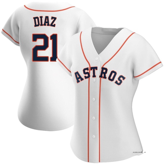 Women's Yainer Diaz Houston Astros Replica White Home Jersey