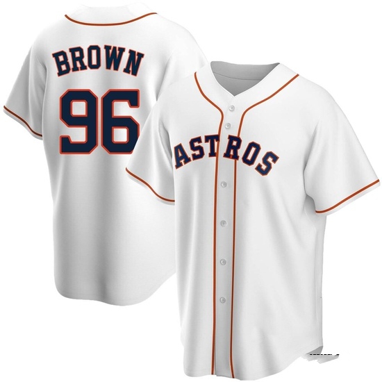 Youth Aaron Brown Houston Astros Replica White Home Jersey