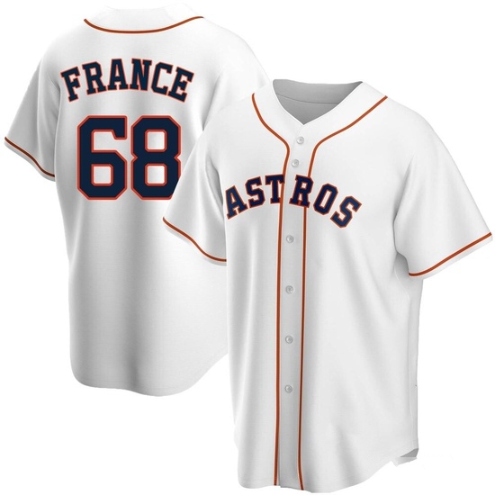 Youth J.P. France Houston Astros Replica White Home Jersey