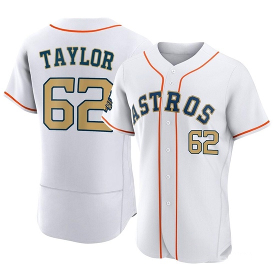 Men's Blake Taylor Houston Astros Authentic Gold White 2023 Collection Jersey