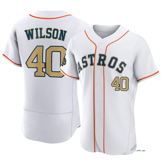 Men's Don Wilson Houston Astros Authentic Gold White 2023 Collection Jersey