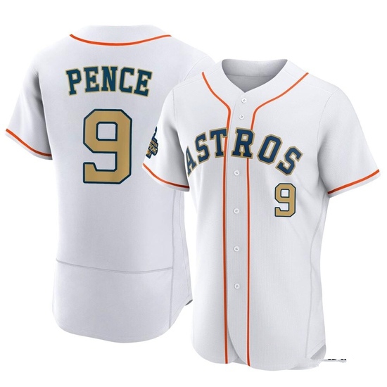 Men's Hunter Pence Houston Astros Authentic Gold White 2023 Collection Jersey