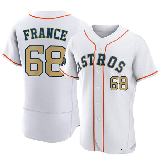 Men's J.P. France Houston Astros Authentic Gold White 2023 Collection Jersey