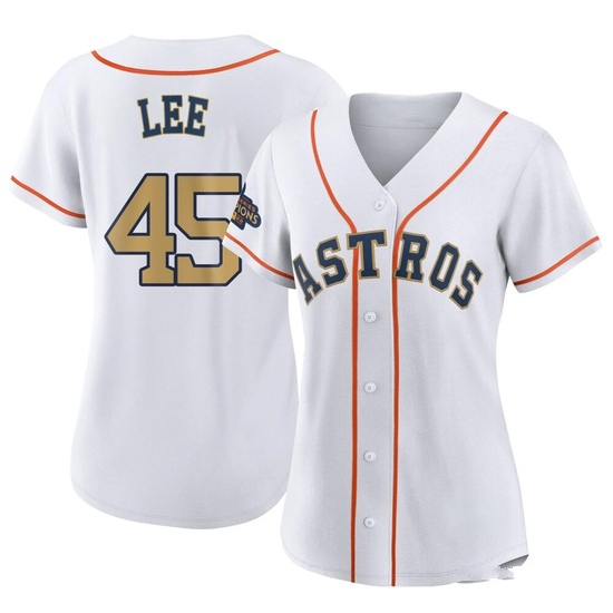 Women's Carlos Lee Houston Astros Authentic Gold White 2023 Collection Jersey