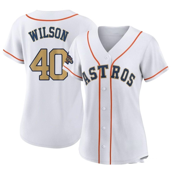 Women's Don Wilson Houston Astros Authentic Gold White 2023 Collection Jersey