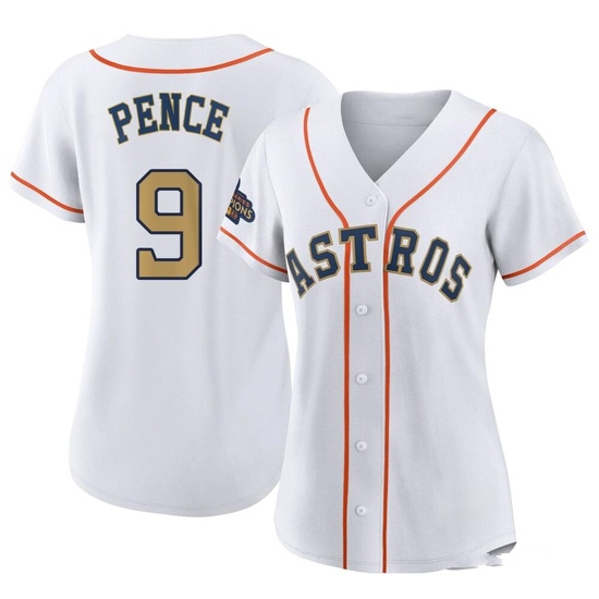Women's Hunter Pence Houston Astros Authentic Gold White 2023 Collection Jersey