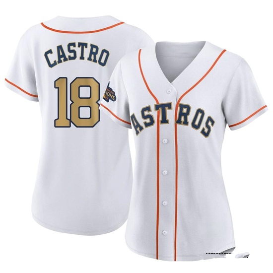 Women's Jason Castro Houston Astros Replica Gold White 2023 Collection Jersey