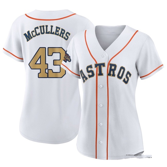 Women's Lance McCullers Jr. Houston Astros Replica Gold White 2023 Collection Jersey