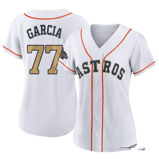 Women's Luis Garcia Houston Astros Authentic Gold White 2023 Collection Jersey