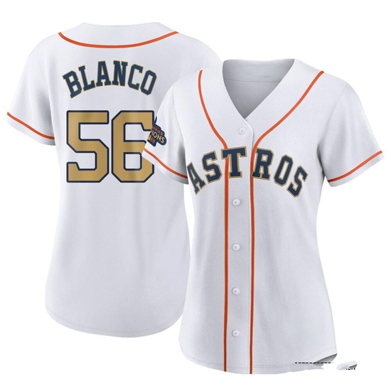Women's Ronel Blanco Houston Astros Replica Gold White 2023 Collection Jersey