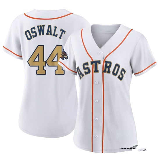 Women's Roy Oswalt Houston Astros Authentic Gold White 2023 Collection Jersey