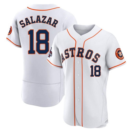 Men's Cesar Salazar Houston Astros Authentic White 2022 World Series Champions Home Jersey