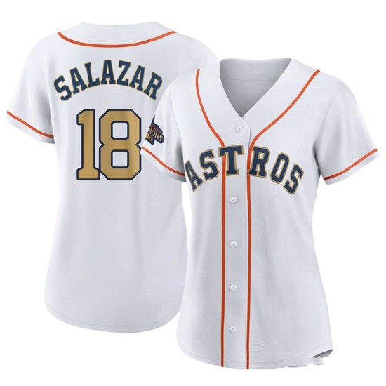 Women's Cesar Salazar Houston Astros Replica Gold White 2023 Collection Jersey