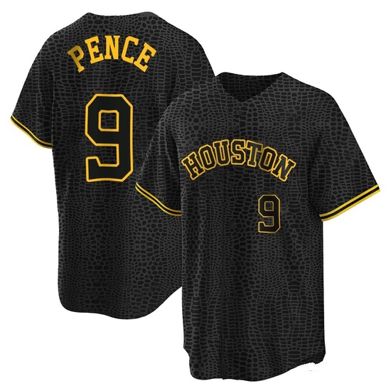 Youth Hunter Pence Houston Astros Replica Black Snake Skin City Jersey