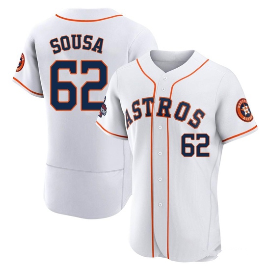 Men's Bennett Sousa Houston Astros Authentic White 2022 World Series Champions Home Jersey