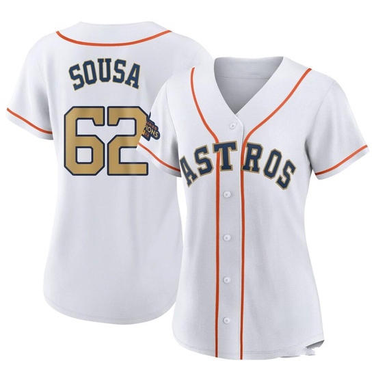 Women's Bennett Sousa Houston Astros Authentic Gold White 2023 Collection Jersey