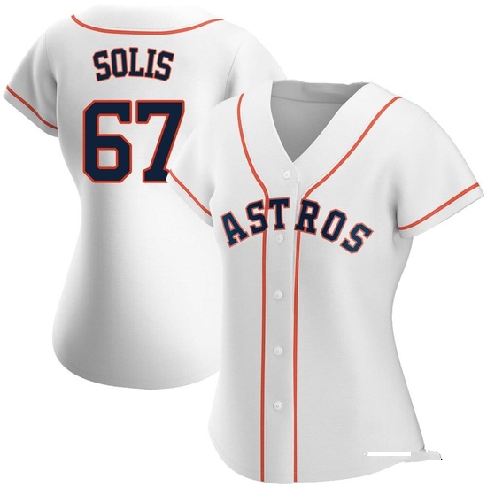 Women's Jairo Solis Houston Astros Replica White Home Jersey