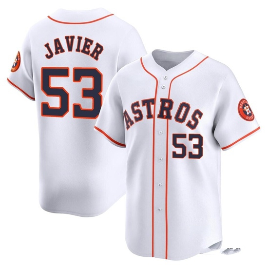 Men's Cristian Javier Houston Astros Limited White Home Jersey