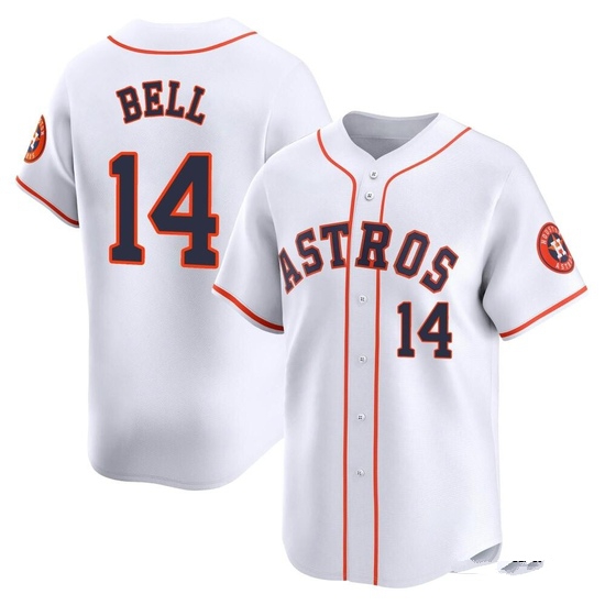 Men's Derek Bell Houston Astros Limited White Home Jersey