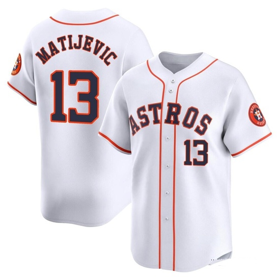 Men's J.J. Matijevic Houston Astros Limited White Home Jersey