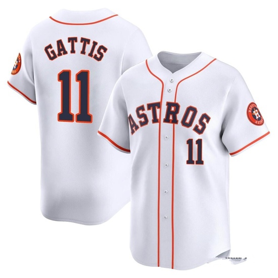 Youth Evan Gattis Houston Astros Limited White Home Jersey
