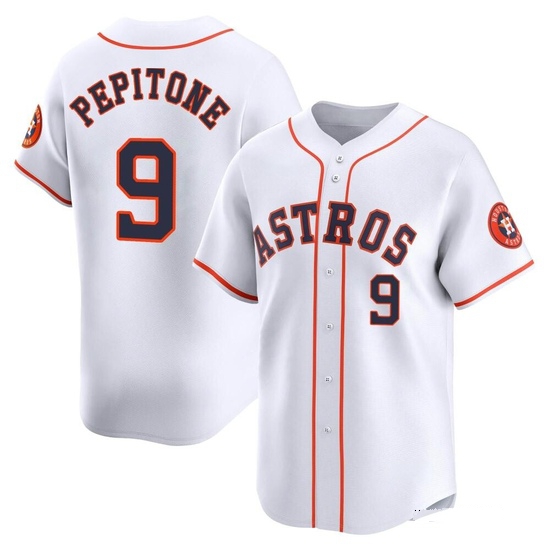 Men's Joe Pepitone Houston Astros Limited White Home Jersey