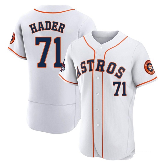 Men's Josh Hader Houston Astros Authentic White 2022 World Series Champions Home Jersey