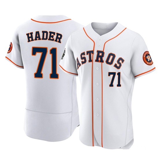 Men's Josh Hader Houston Astros Authentic White 2022 World Series Home Jersey
