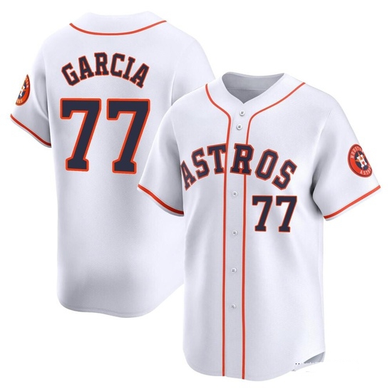 Men's Luis Garcia Houston Astros Limited White Home Jersey